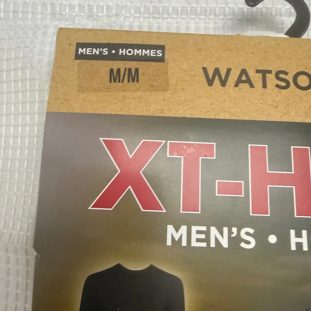 Watsons XT-HEAT Mens Crew Neck Baselayer Black Warmest Thermal Top Medium M New